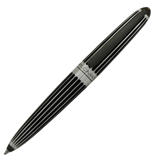 Diplomat Aero Ballpoint Pen - Stripes Black - Made In Germany