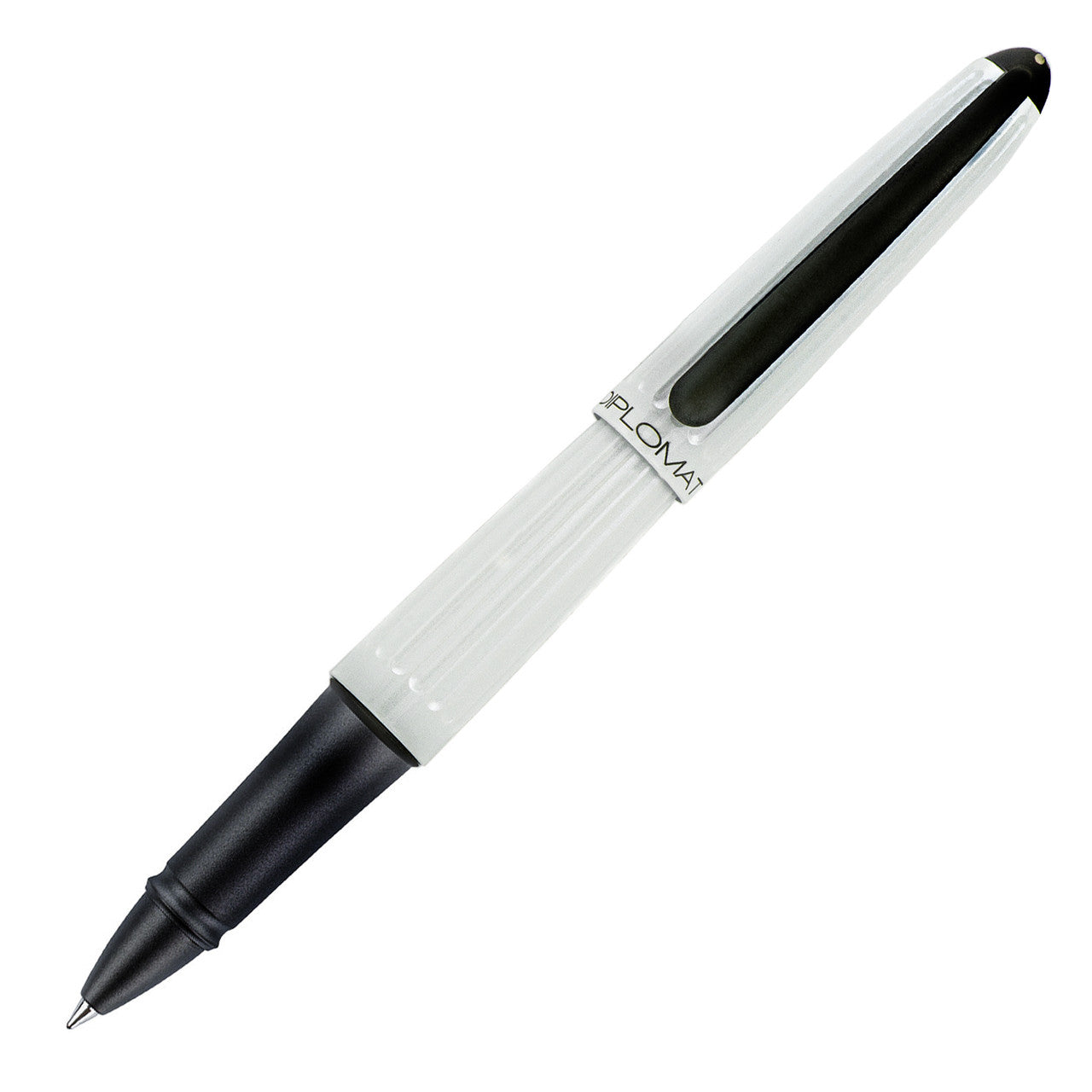 Diplomat Aero Rollerball Pen - Lacquered White - Made In Germany