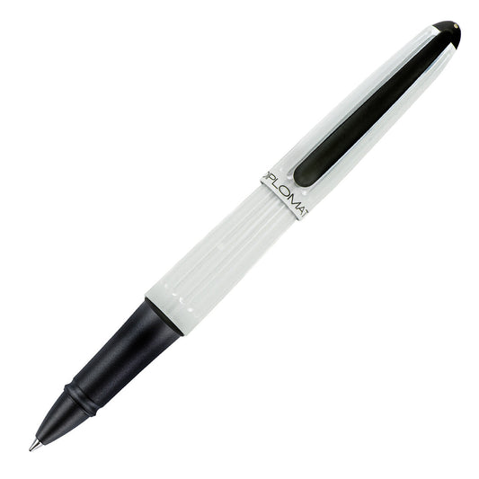 Diplomat Aero Rollerball Pen - Lacquered White - Made In Germany