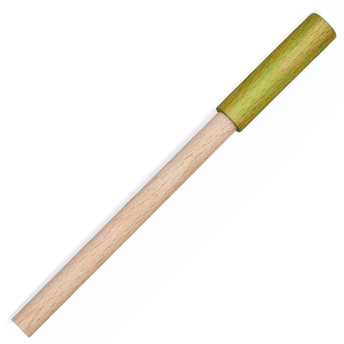 e+m Holzprodukte Cap Wood Ballpoint Pen Light Green | Made in Germany