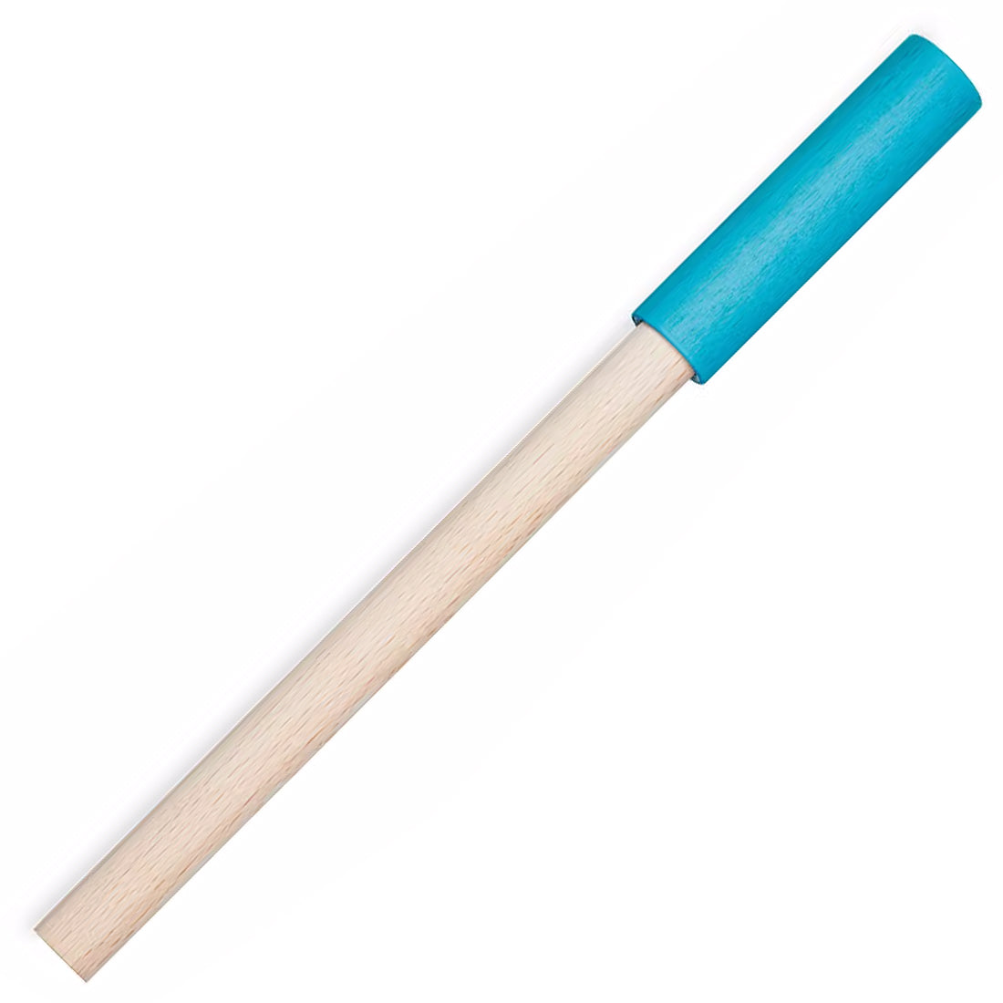 E+M Cap Wooden Ballpoint Pen Icy Blue. Made in Germany Beech Wood