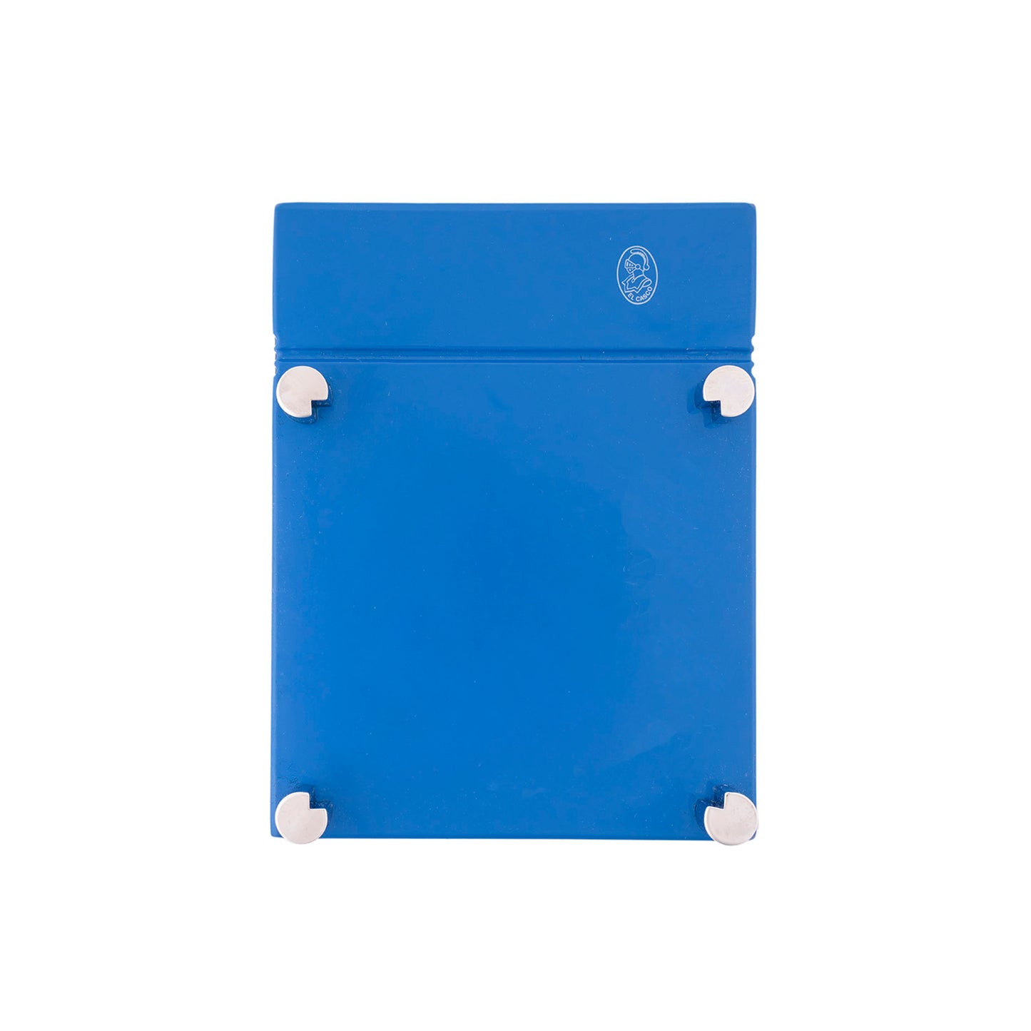 El Casco Sticky Note Holder M-671CG - Blue Chrome - Made in Spain front