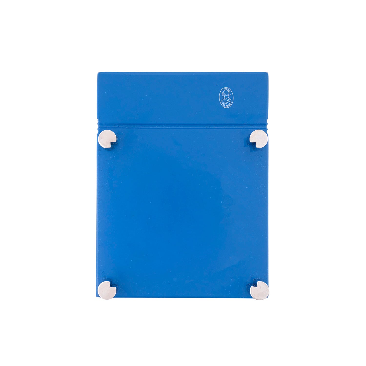 El Casco Sticky Note Holder M-671CG - Blue Chrome - Made in Spain front