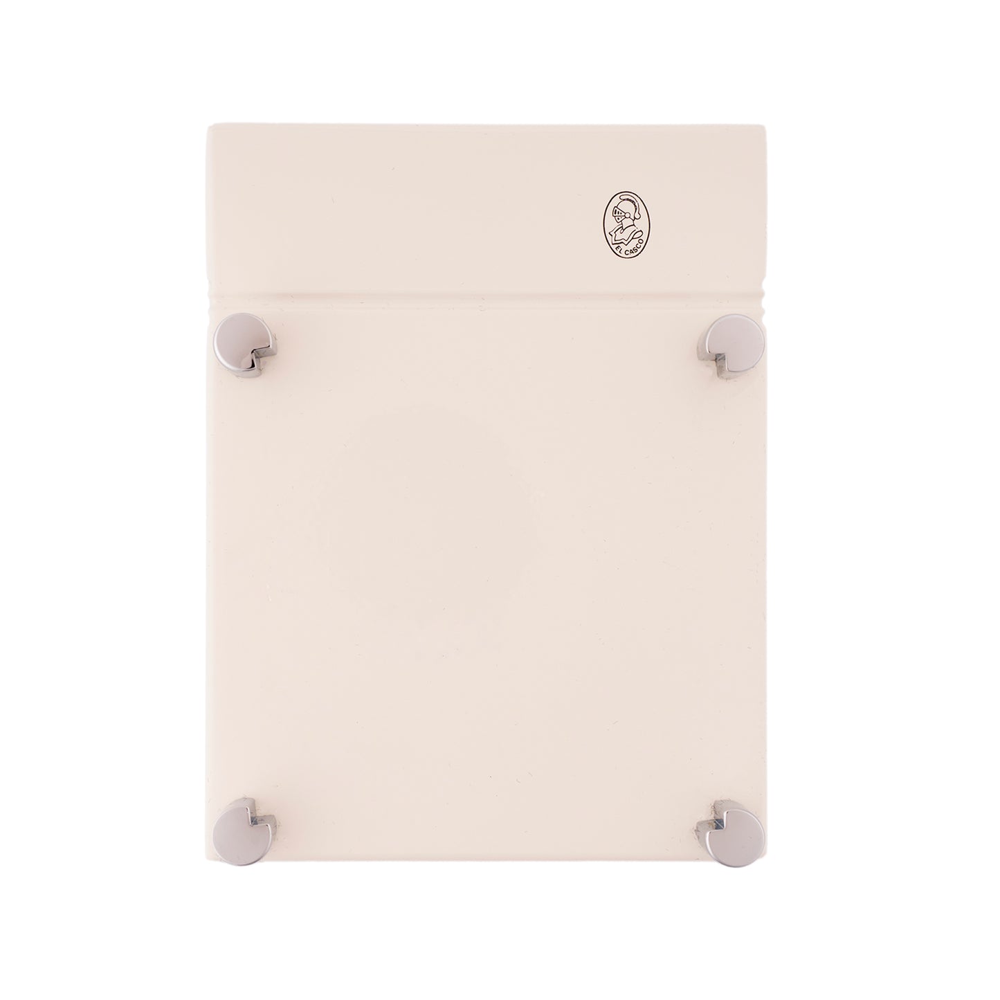 El Casco Sticky Note Holder M-671CG - White Chrome - Made in Spain Front