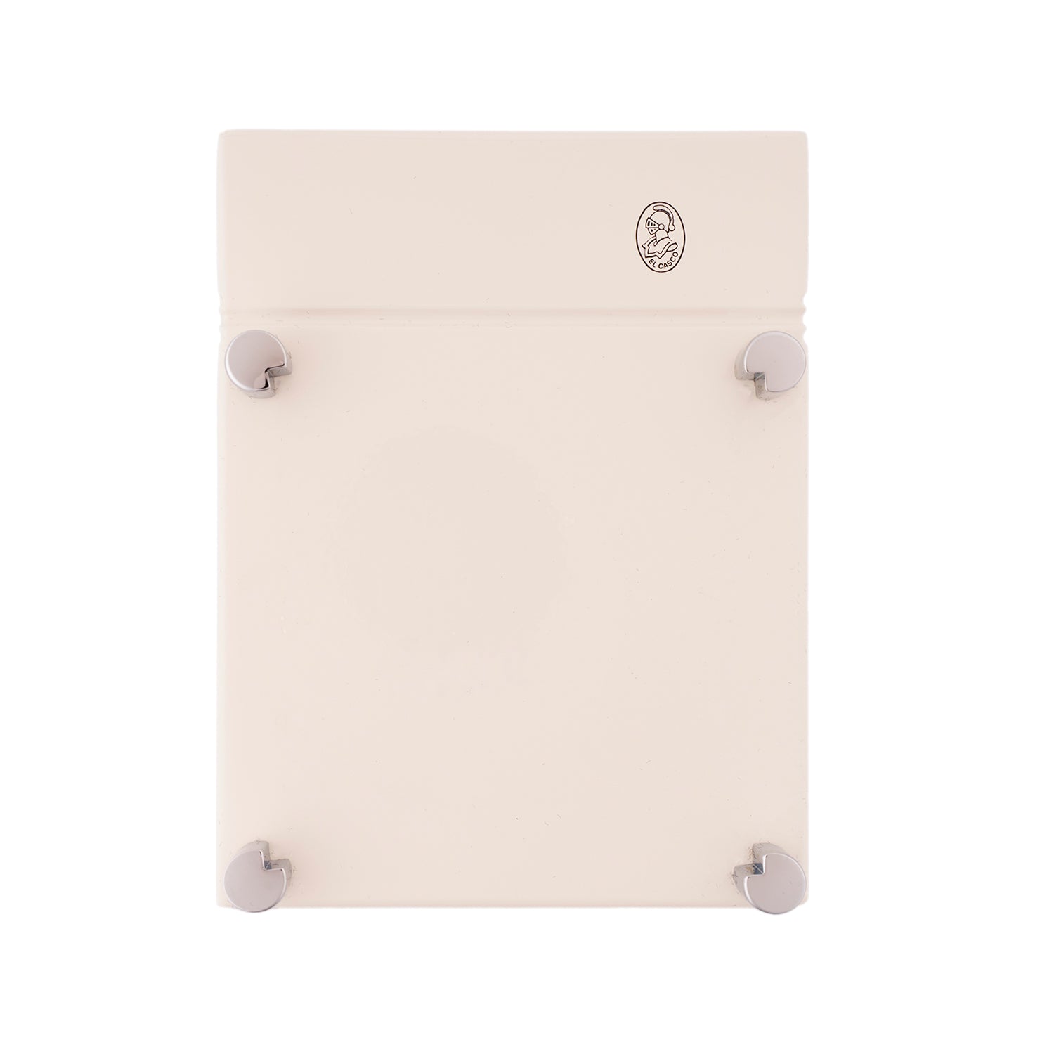 El Casco Sticky Note Holder M-671CG - White Chrome - Made in Spain Front