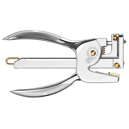 El Casco Pliers Stapler - Chrome and Gold M-85CL Made in Spain side