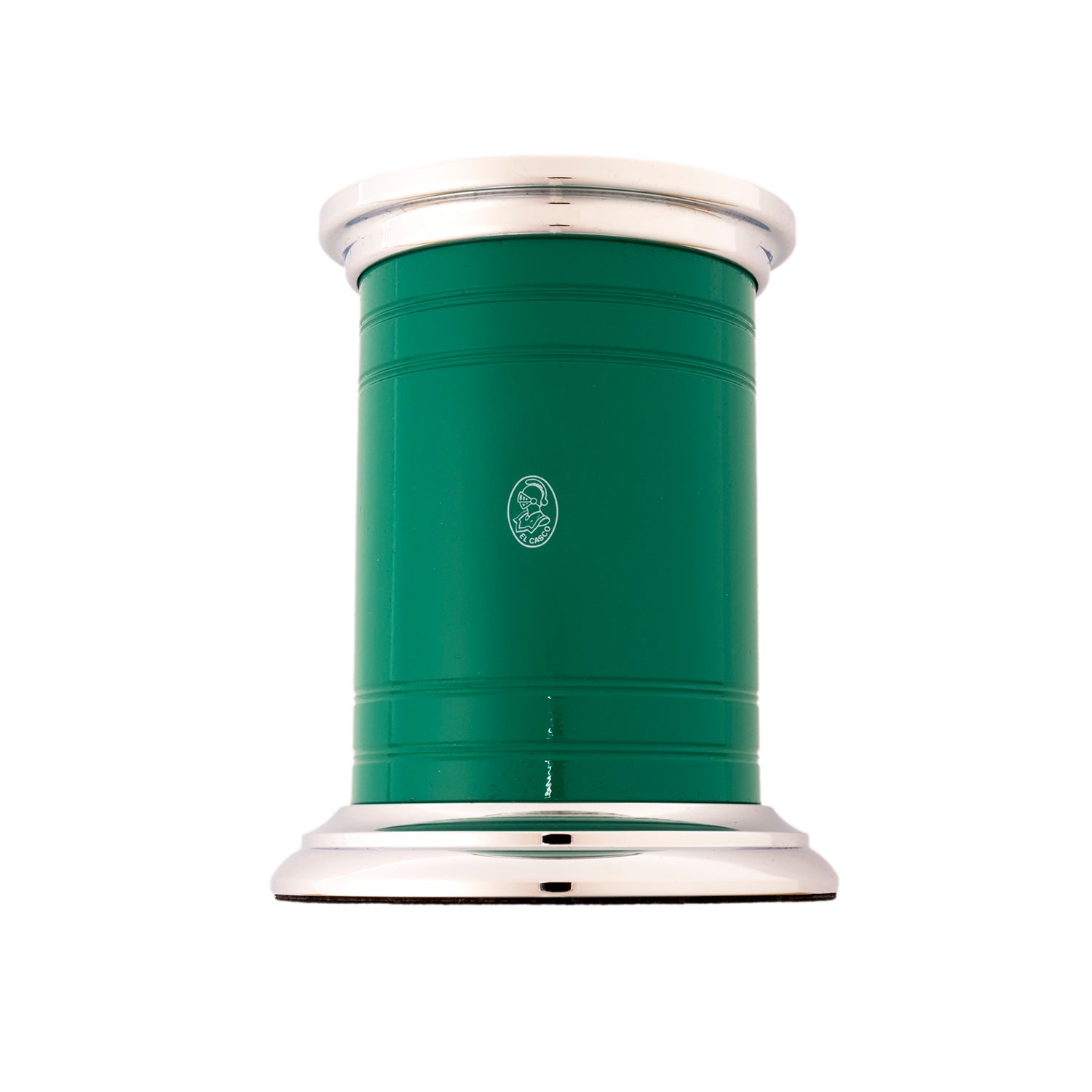 El Casco Pencil Cup M-654 - Pen Holder - Green Chrome - Made in Spain
