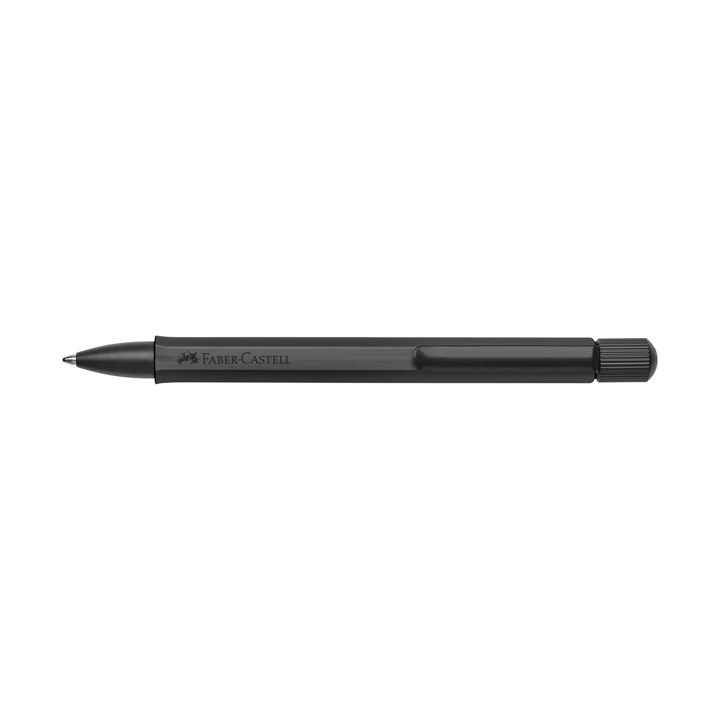 Faber-Castell HEXO Ballpoint Pen - Matte Black - Made in Europe Front