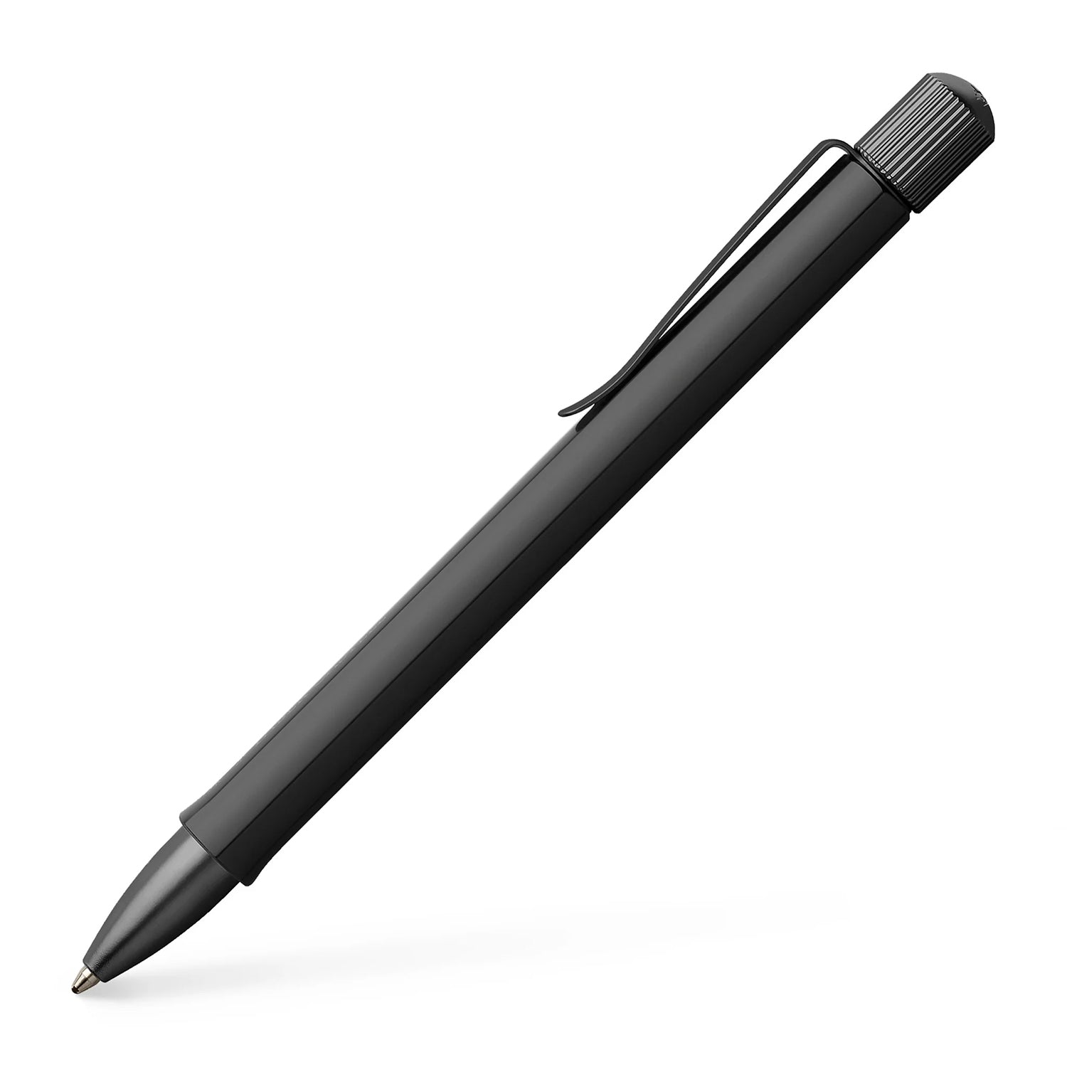 Faber-Castell HEXO Ballpoint Pen - Matte Black - Made in Europe