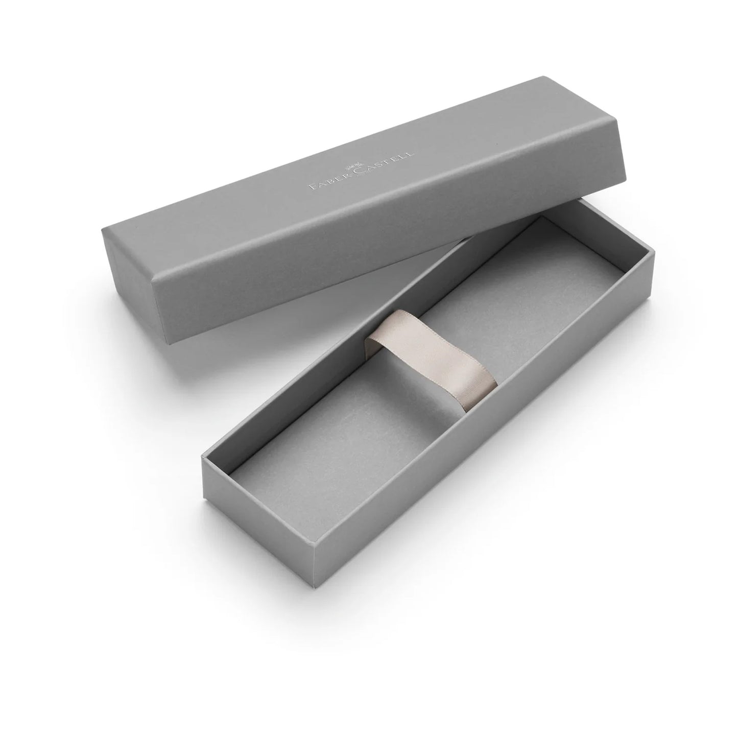 Faber-Castell HEXO Ballpoint Pen - Matte Silver - Made in Europe box