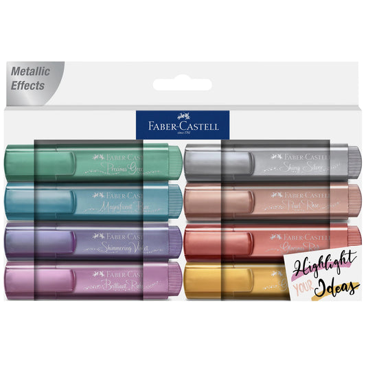 Faber-Castell Metallic Highlighters - Set of 8