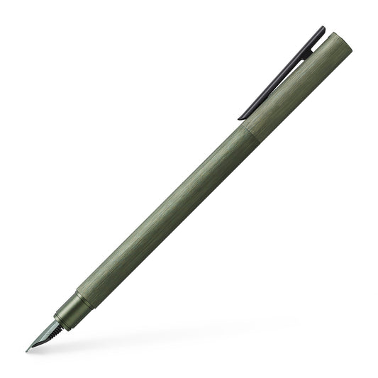 Faber-Castell NEO Slim Fountain Pen Aluminum - Olive Green