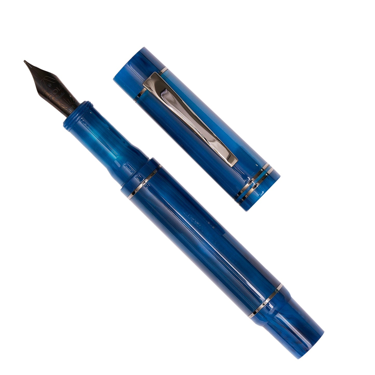 Gioia Alleria Piston Filler Fountain Pen - Grotta Azzurra | Made in Italy 