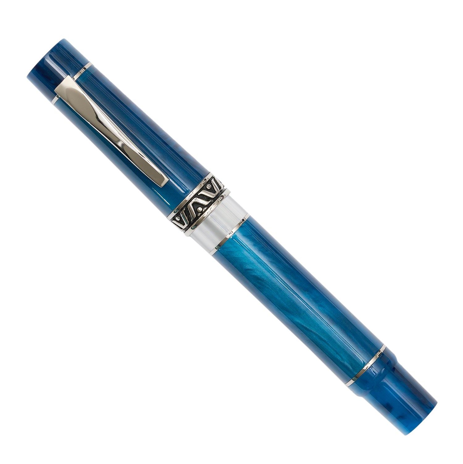 Gioia Bellavista Fountain Pen - Acqua Azzurra Capped made in italy