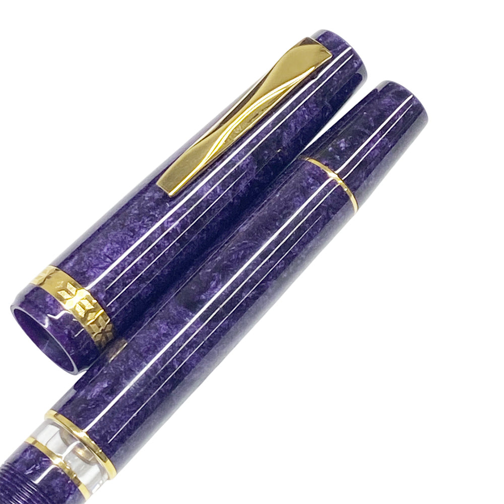 Gioia Metis 2.0 Fountain Pen - Purple - Made in Italy ink window