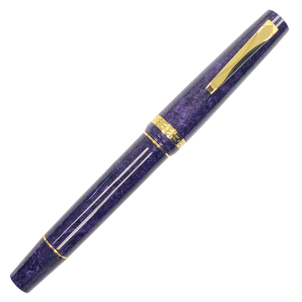 Gioia Metis 2.0 Fountain Pen - Purple - Made in Italy capped