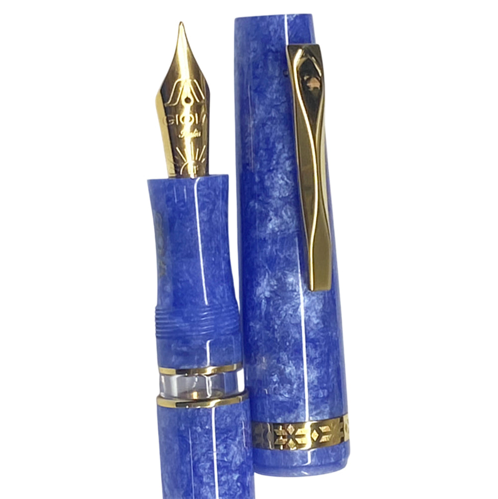 Gioia Metis 2.0 Fountain Pen - Turquoise - Made in Italy nib detail