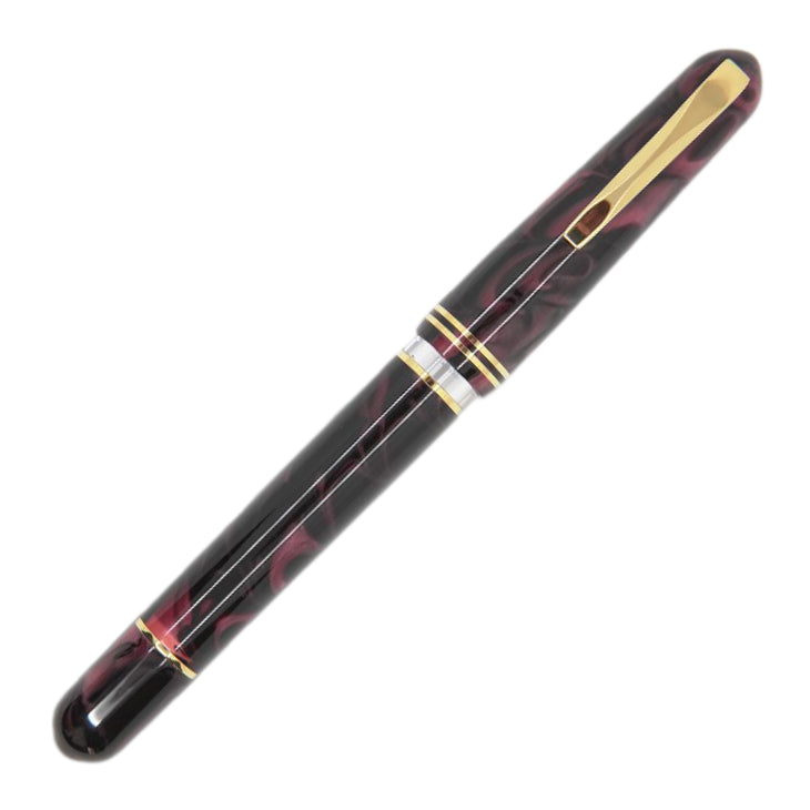 Gioia Metis Fountain Pen - Amaranto - Gold Trim Capped