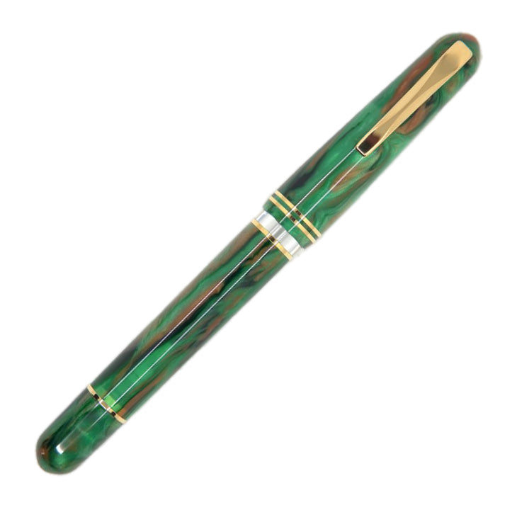 Gioia Metis Fountain Pen - Verde D'Oriente - Gold Trim Capped