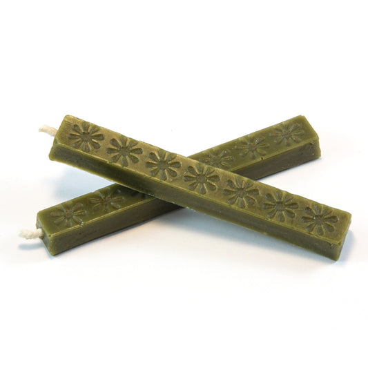 Sealing Wax - Long Stick Wick Wax Set - Olive Green - Made in the USA