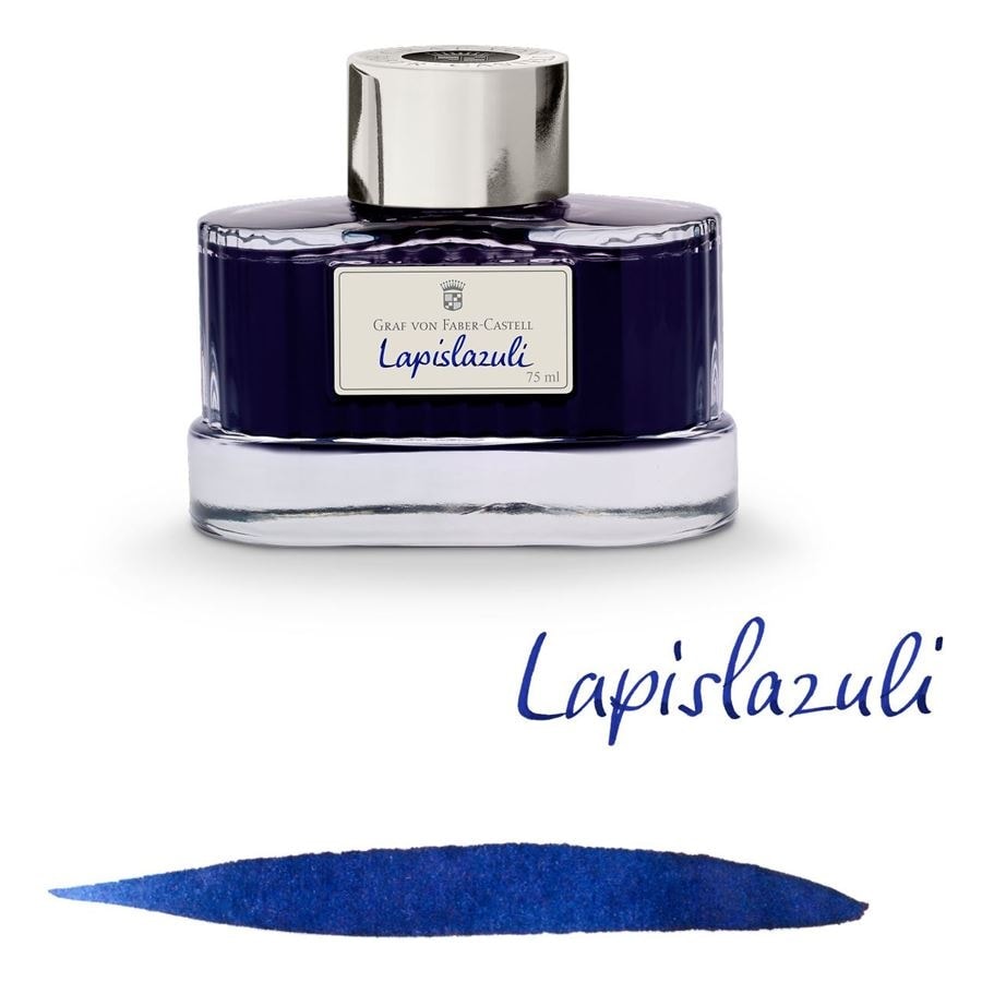 Graf Von Faber-Castell Fountain Pen Ink - 75 ml Bottle - Lapis Lazuli