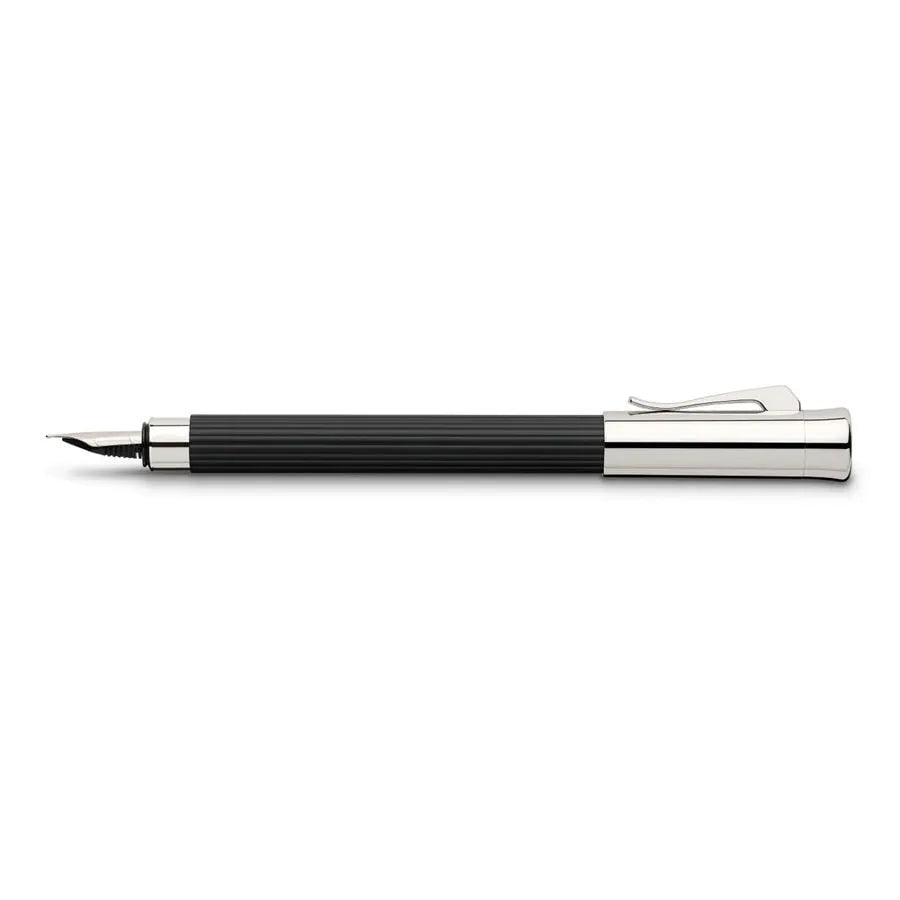 Graf Von Faber-Castell Tamitio Fountain Pen - Black - Made in Germany flat posted