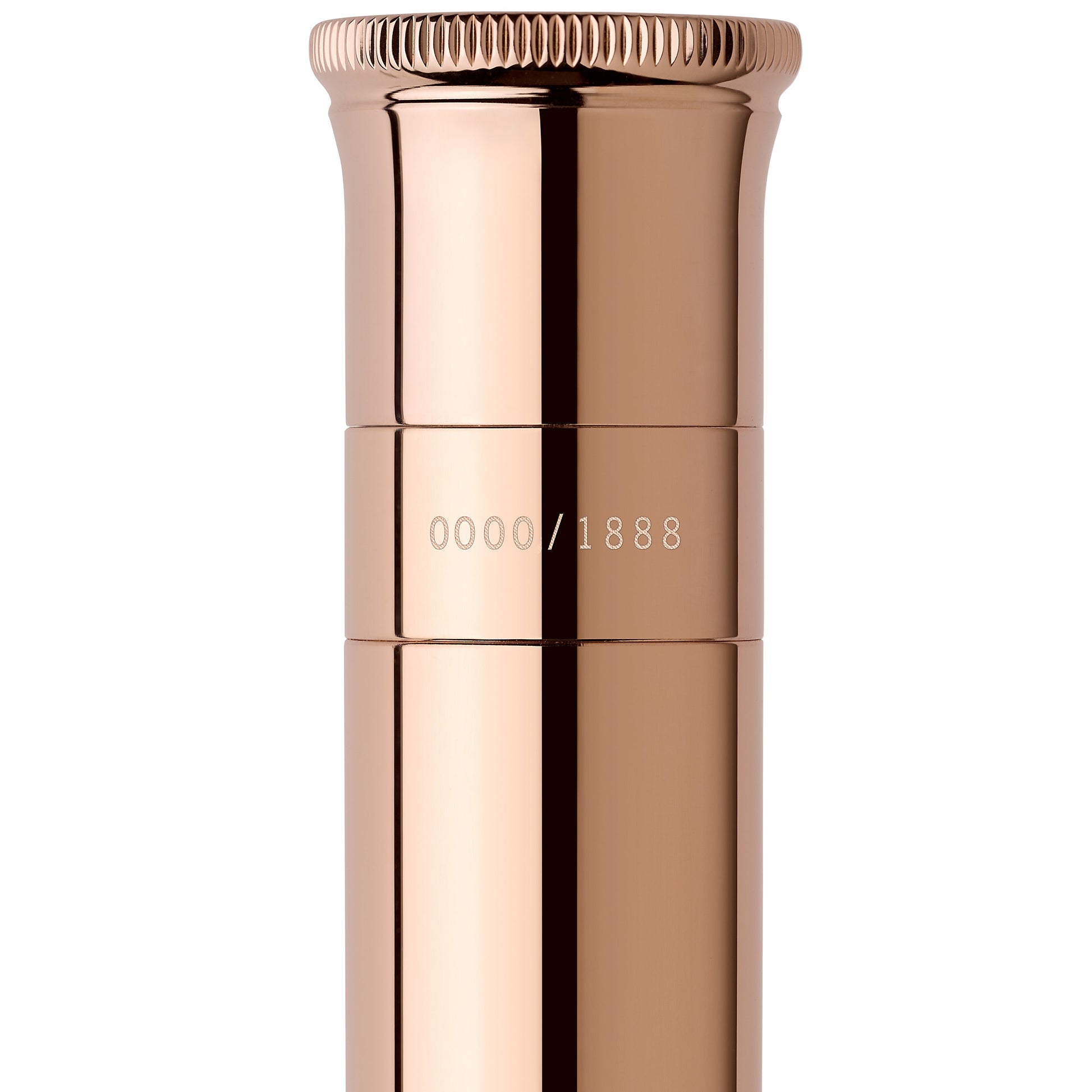 Graf Von Faber-Castell Classic Fountain Pen - Rose Gold Snakewood Limited Edition - Made in Germany cap detail