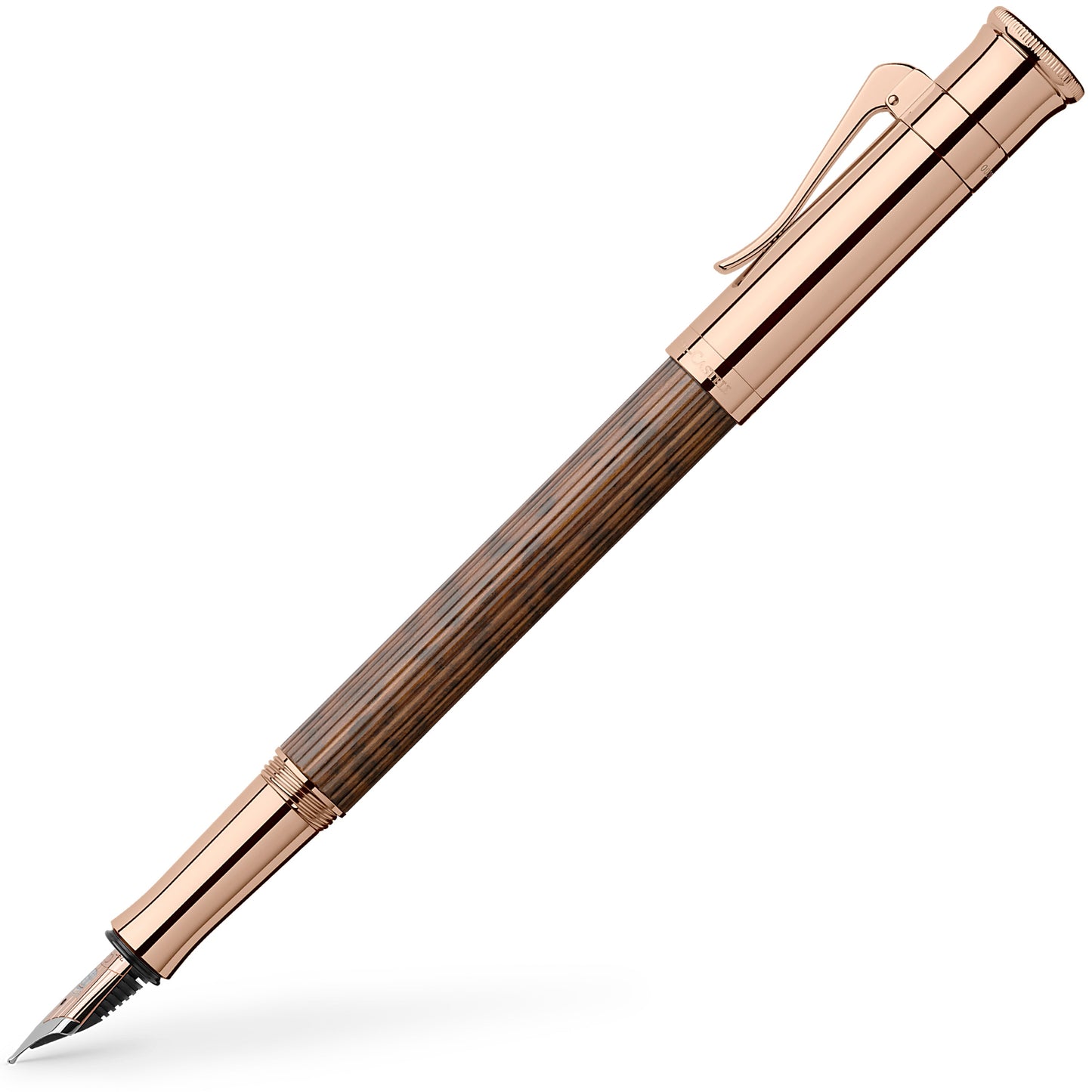 Graf Von Faber-Castell Classic Fountain Pen - Rose Gold Snakewood Limited Edition - Made in Germany