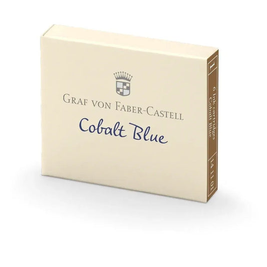 Graf Von Faber-Castell Fountain Pen Ink - 6 Cartridges - Cobalt Blue Boc
