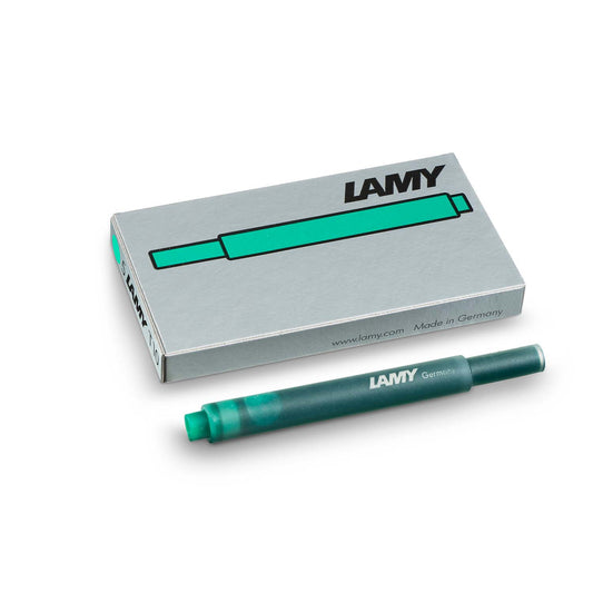 Green Lamy T10 Fountain Pen Ink Cartridges