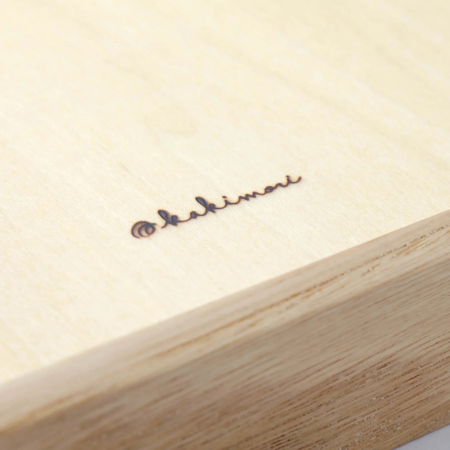 Kakimori Wood A5 Writing Tray Made in Japan engraving