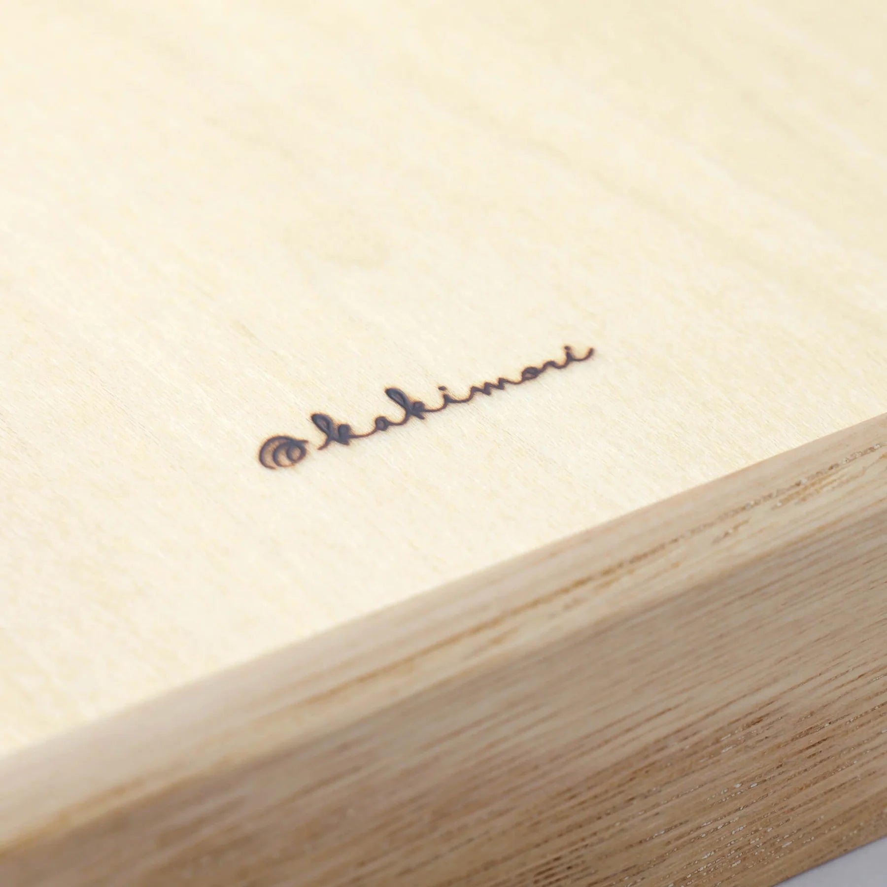 Kakimori Wood A5 Writing Tray Made in Japan engraving