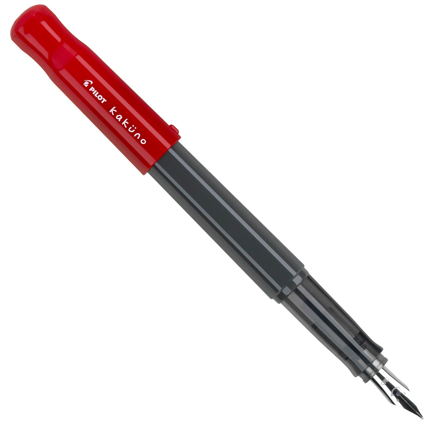 Pilot Kakuno Fountain Pen - Red - Medium Nib Made in Japan posted