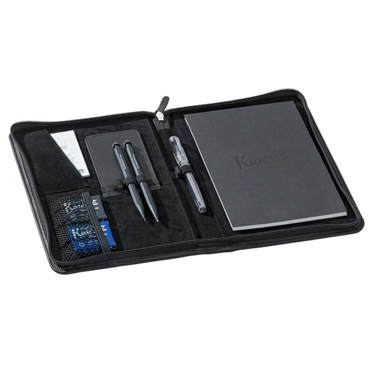Kaweco Organizer A5 - Leather - Pen + Notebook Case Black Made in Europe