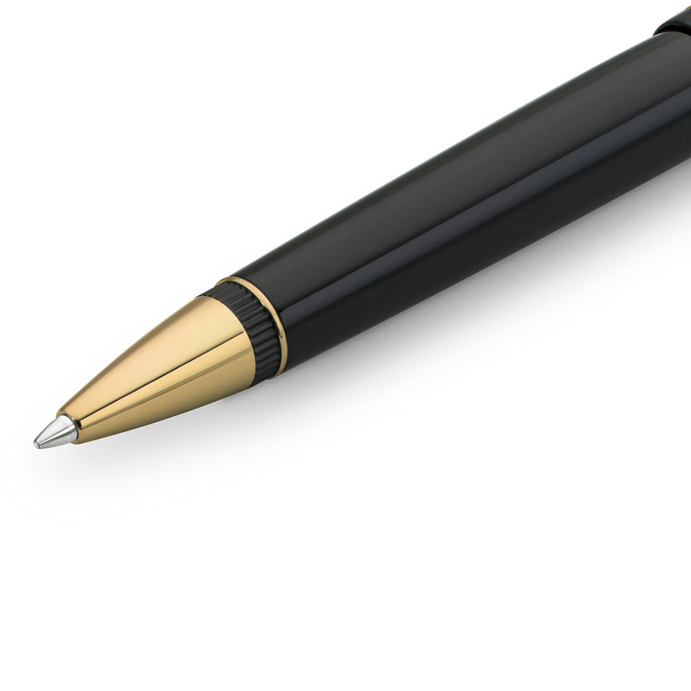Kaweco DIA2 Ballpoint Pen - Black Gold - Made In Germany Tip