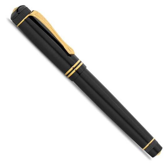 Kaweco DIA2 Rollerball Pen - Black Gold - Made In Germany capped