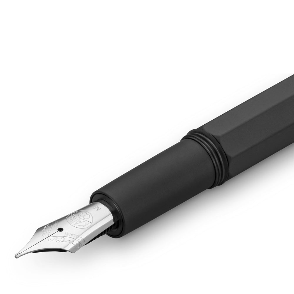 Kaweco Original Fountain Pen - Black Chrome - 250 #6 Nib - Made In Germany nib detail