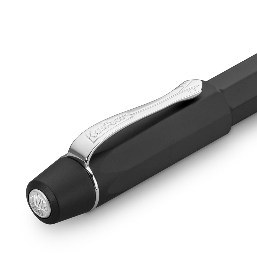 Kaweco Original Fountain Pen - Black Chrome - 250 #6 Nib - Made In Germany clip detail