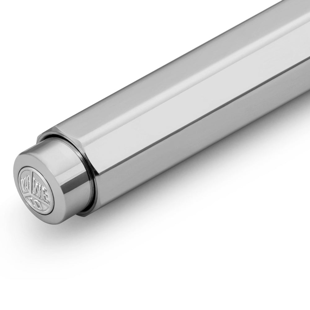 Kaweco AL Sport Ballpoint Pen - Raw Aluminum - Made In Germany click