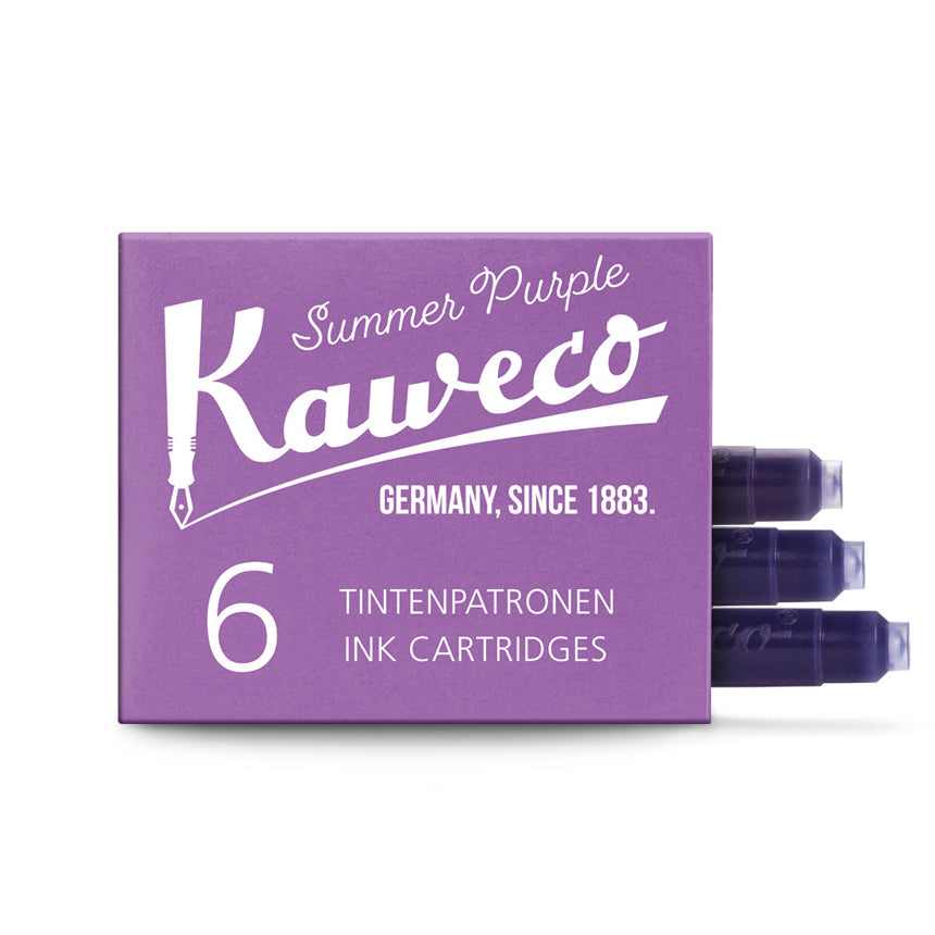 Kaweco Fountain Pen Ink - 6 Cartridges - Summer Purple - Made in Austria