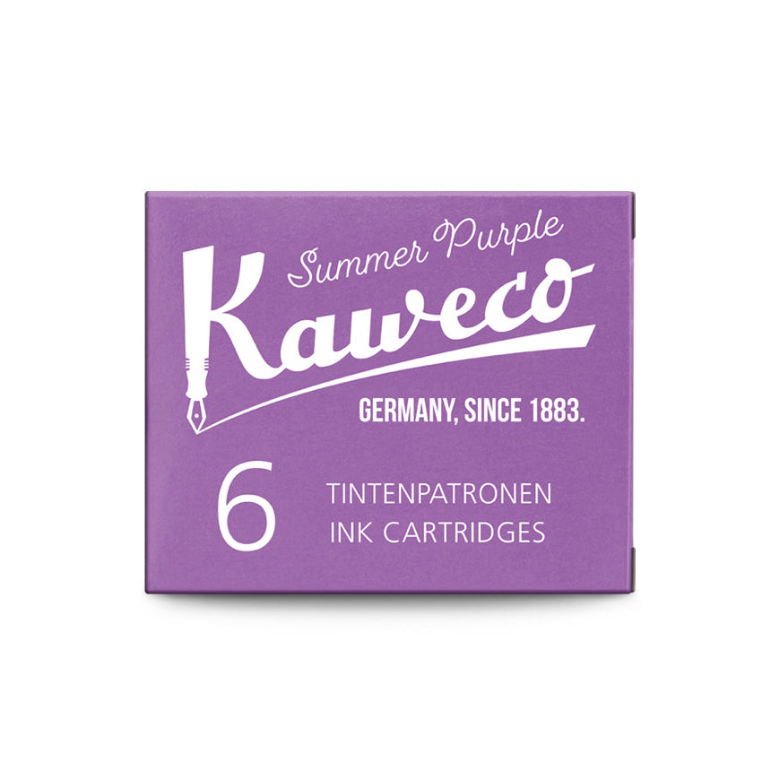 Kaweco Fountain Pen Ink - 6 Cartridges - Summer Purple - Made in Austria