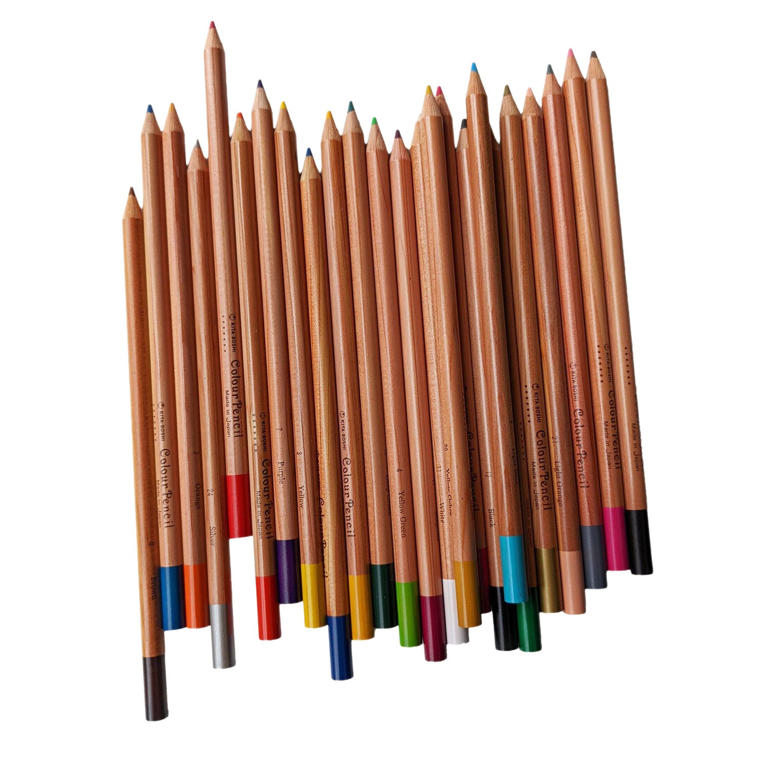 Kitaboshi Color Pencils - Set of 24 - Made In Japan