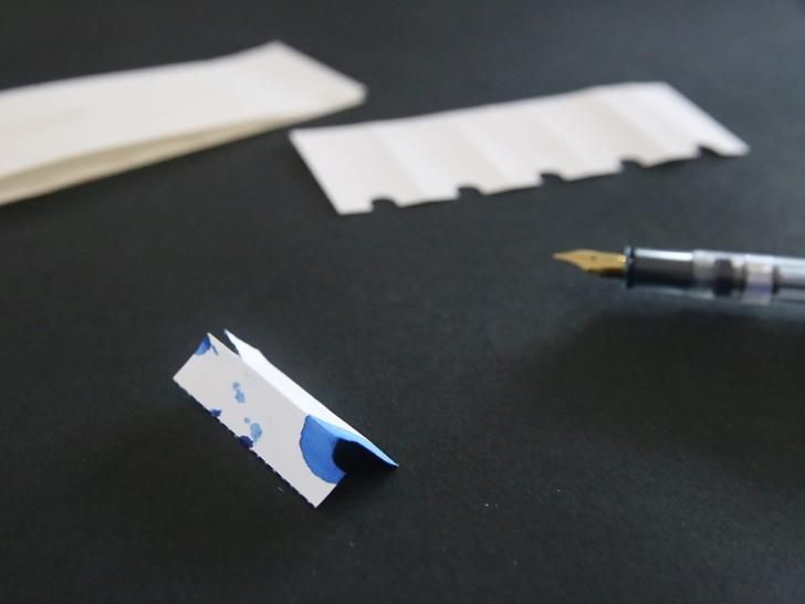 Kobeha SUITO Fountain Pen Cleaning Paper - Portable Blotting Sheets used