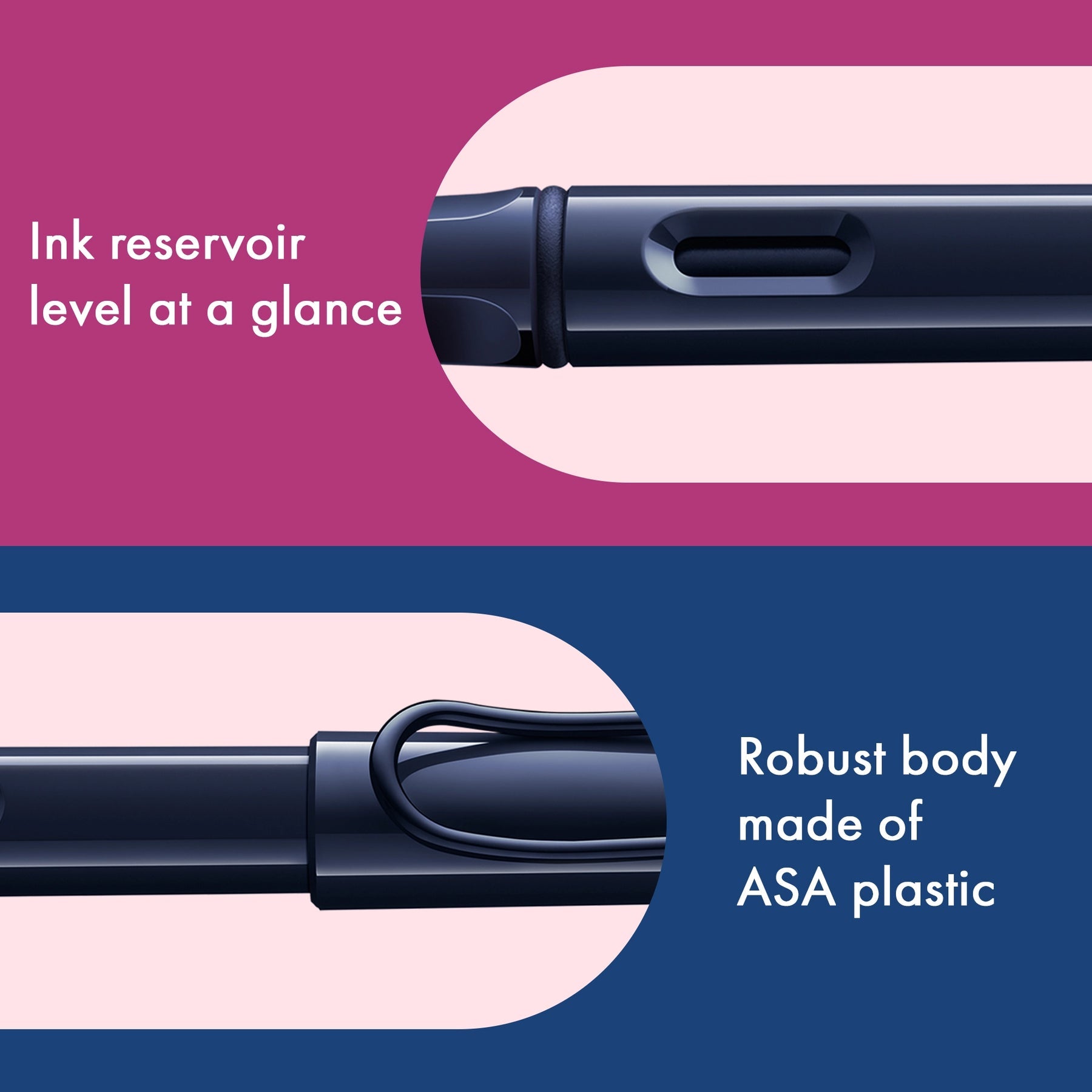 LAMY Safari Fountain Pen - Dark Dusk Special Edition | Made in Germany body detail