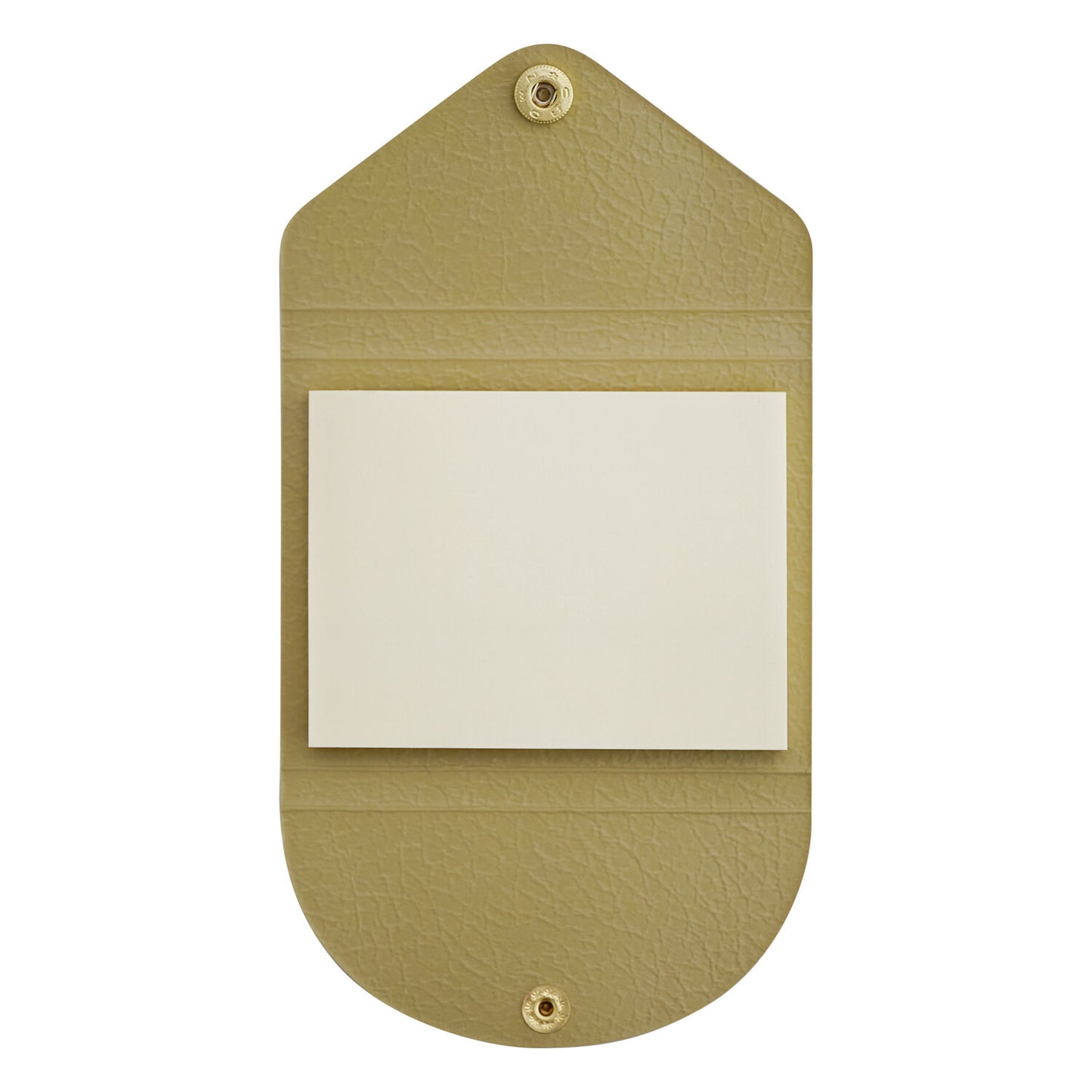 LIFE x Yamama Stationery Faux Leather Covered Sticky Notes - Beige - Blank - Made in Japan Open