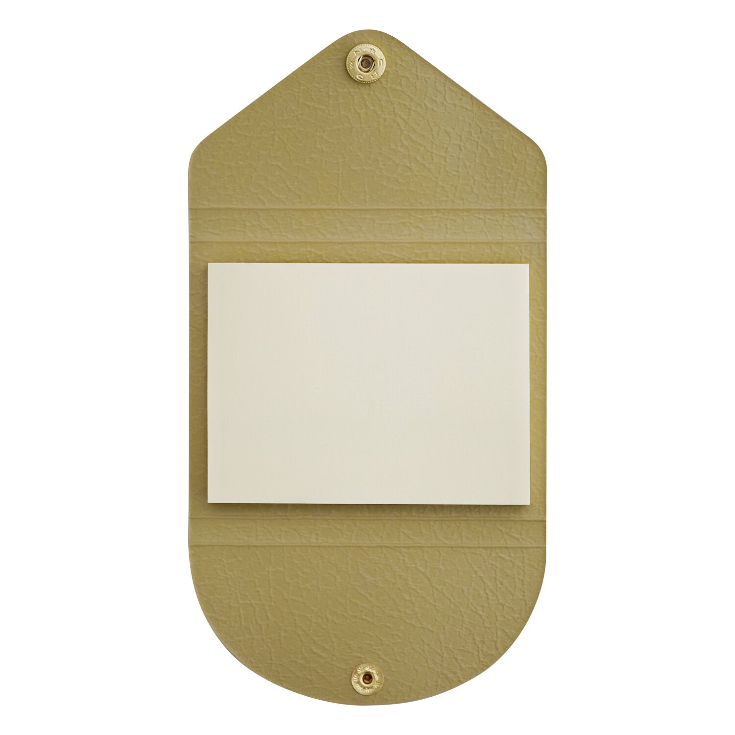 LIFE x Yamama Stationery Faux Leather Covered Sticky Notes - Beige - Blank - Made in Japan Open