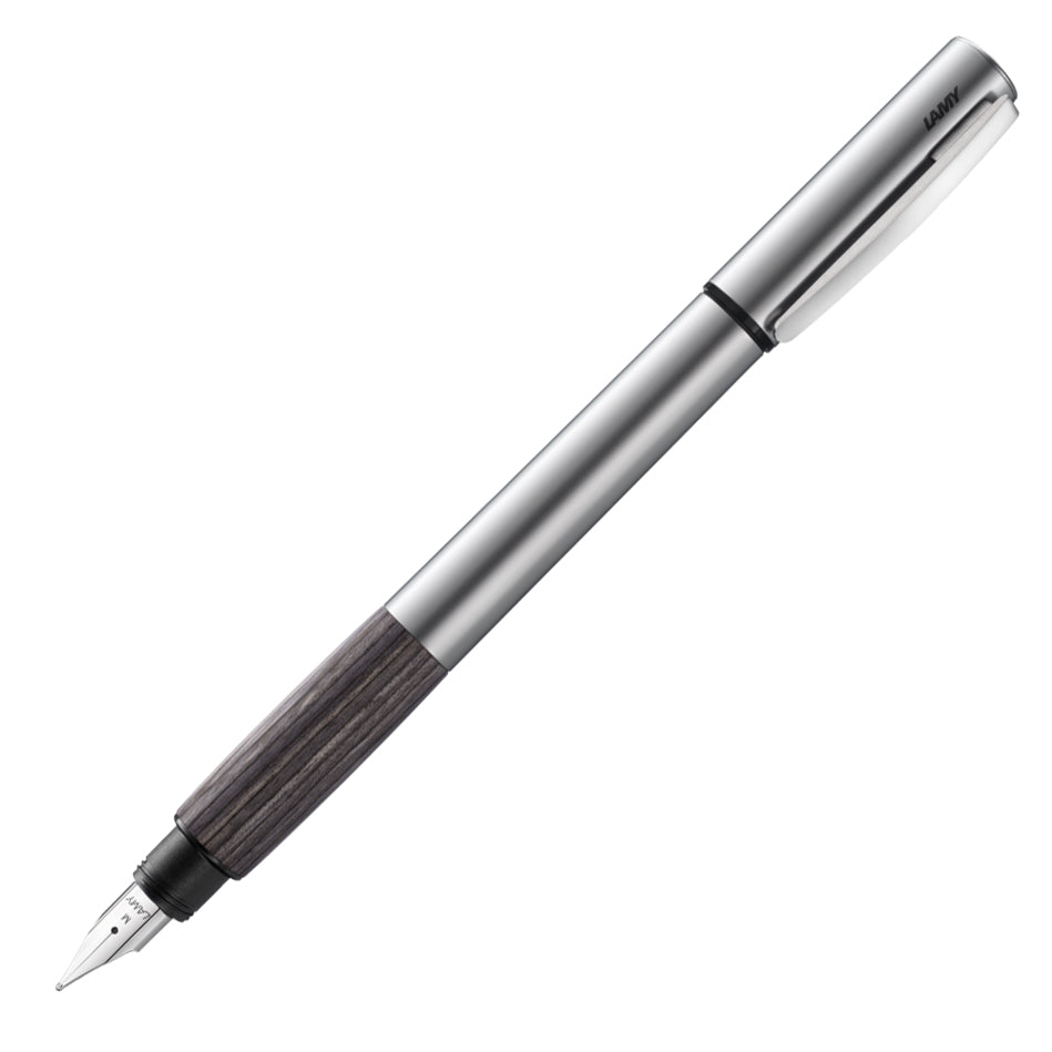 Lamy Accent Aluminum Grey Wood Fountain Pen Made in Germany