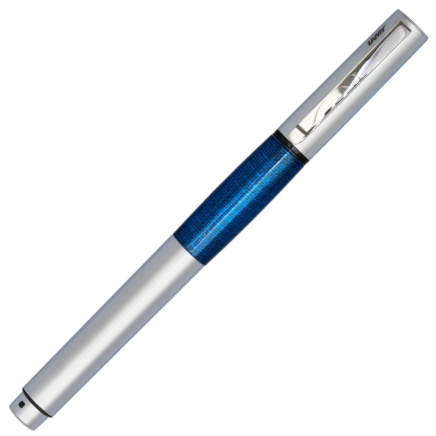 LAMY Z90 Accent Pen Grip Section - Dark Blue Linen - Made in Germany with Lamy accent fountain pen in alumium