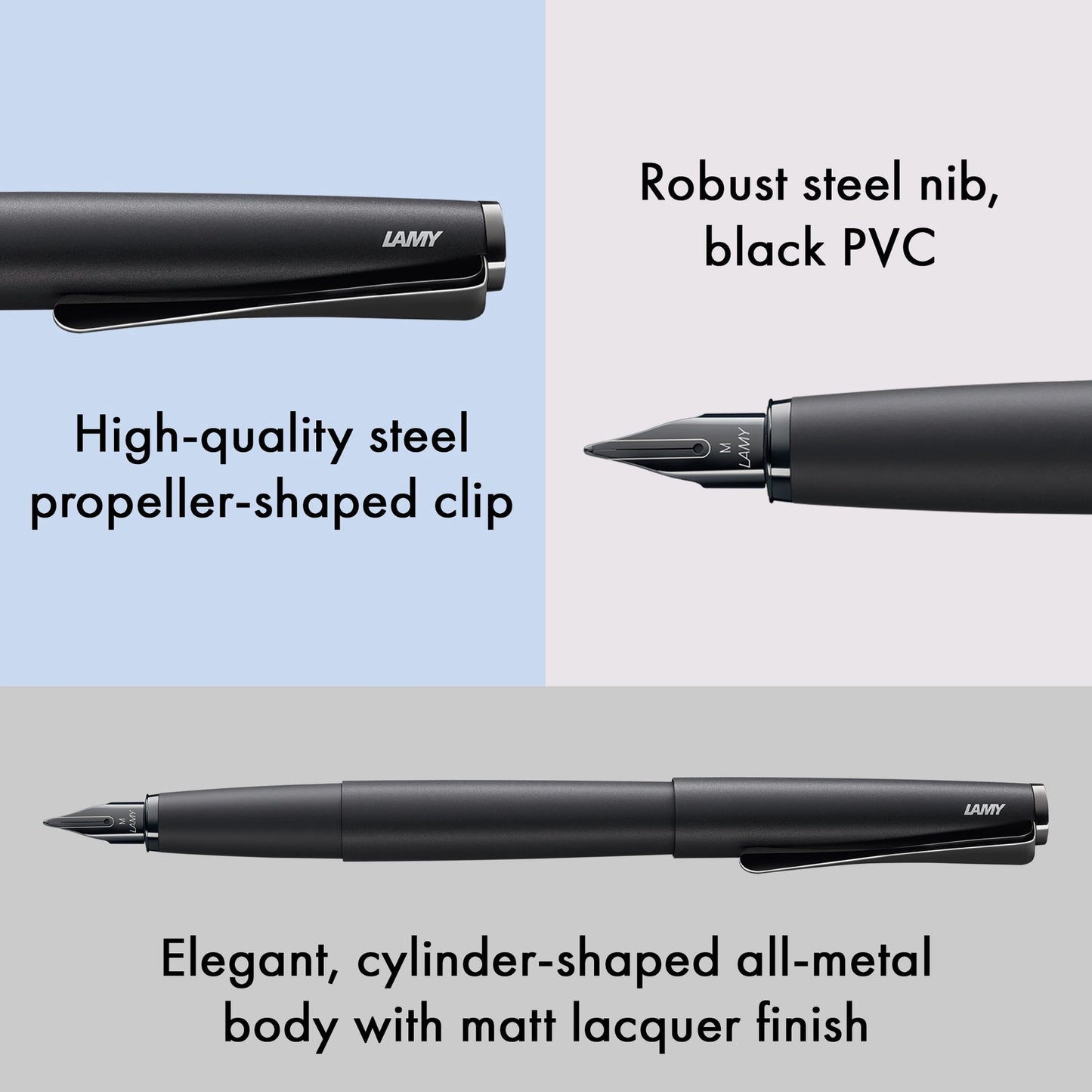 LAMY Studio Lx Fountain Pen - All Black