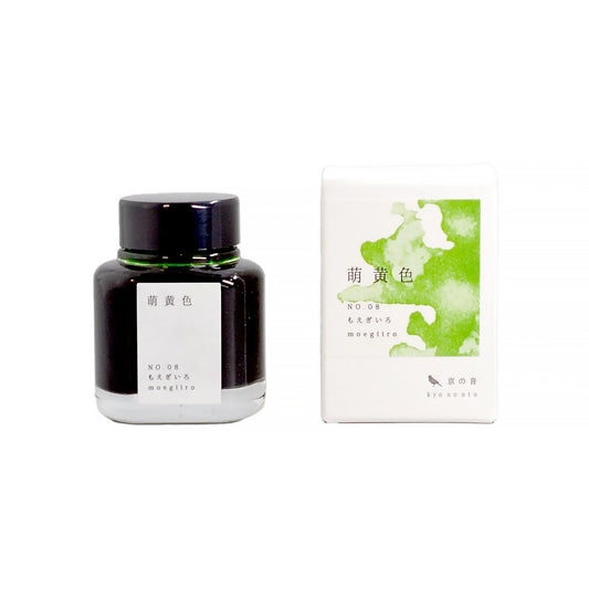 Tag Stationery Kyo No Oto Moegiiro No. 8 Fountain Pen Ink - 40 ml Bottle with box